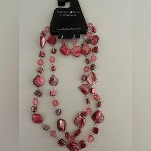Fashion Bug Necklace & Earring Set